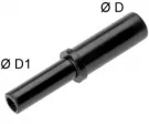 Adaptor push-in, egal sau redus