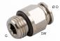 Cuple drepte push-in metalice cu filet exterior