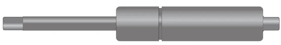 Arc cu gaz de compresie si capete filetate, din inox