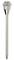 Tub extensie cu duza 3mm, drept, 100 mm