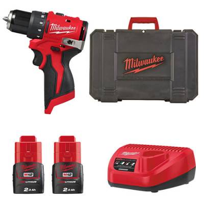 Masina compacta de gaurit fara perii M12 - Milwaukee M12 BLDDRC-202C