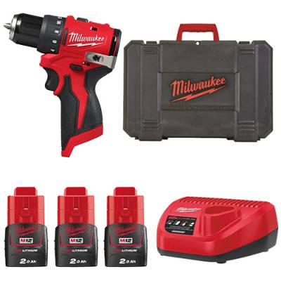 Masina compacta de gaurit fara perii M12 - Milwaukee M12 BLDDRC-203C
