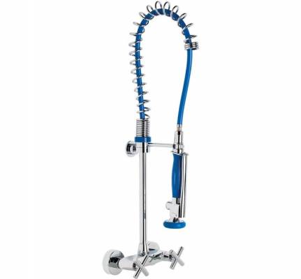 Baterie cu pre-clatire si mixer perete