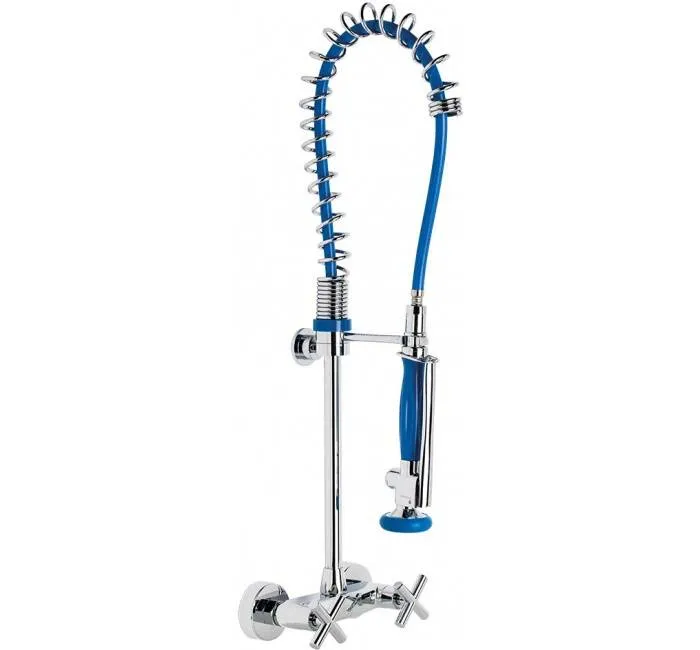 Baterie cu pre-clatire si mixer perete