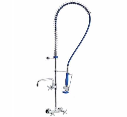 Baterie inalta cu pre-clatire, gat si mixer perete