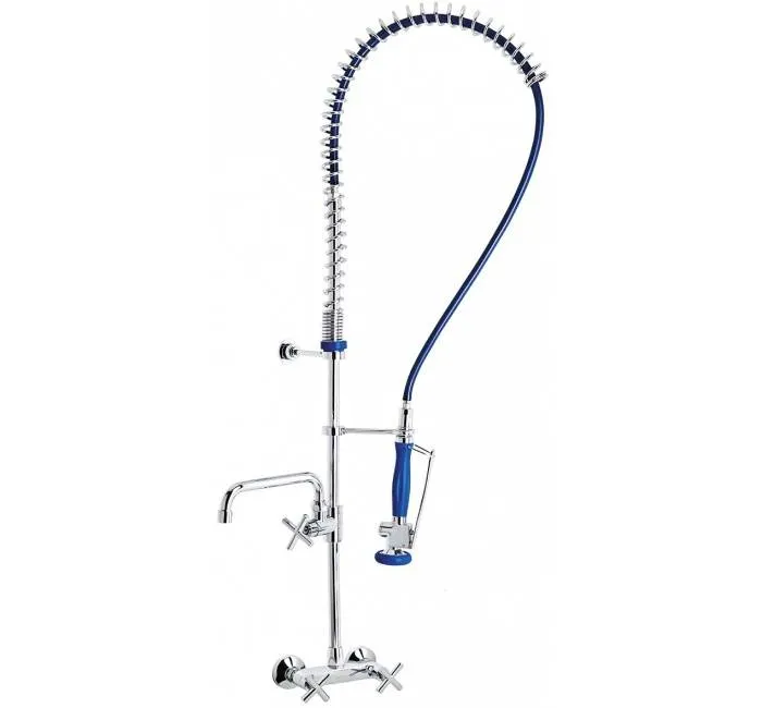 Baterie inalta cu pre-clatire, gat si mixer perete