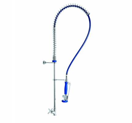 Baterie inalta cu pre-clatire si robinet vertical