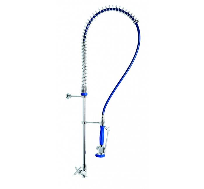 Baterie inalta cu pre-clatire si robinet vertical