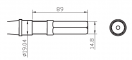 Burghiu monobloc 14,8 mm HEX x 89,0 mm