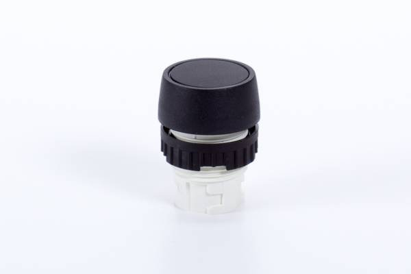 Buton distribuitoare pentru montaj in panou, buton push, negru