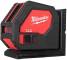 Nivela laser cu 2 planuri cu fascicul verde, cu baterii alcaline - Milwaukee CLL-C