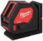 Nivela laser cu 2 planuri cu fascicul verde, cu baterii alcaline - Milwaukee CLL-C