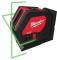 Nivela laser cu 2 planuri cu fascicul verde, cu baterii alcaline - Milwaukee CLL-C