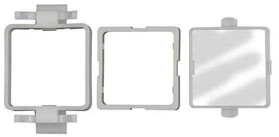 Cadru de instalare cu capac de protectie din plastic pentru manometru digital