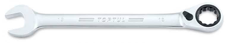 Cheie combinata 11 mm cu clichet, reversibila, otel crom-vanadiu - Top quality