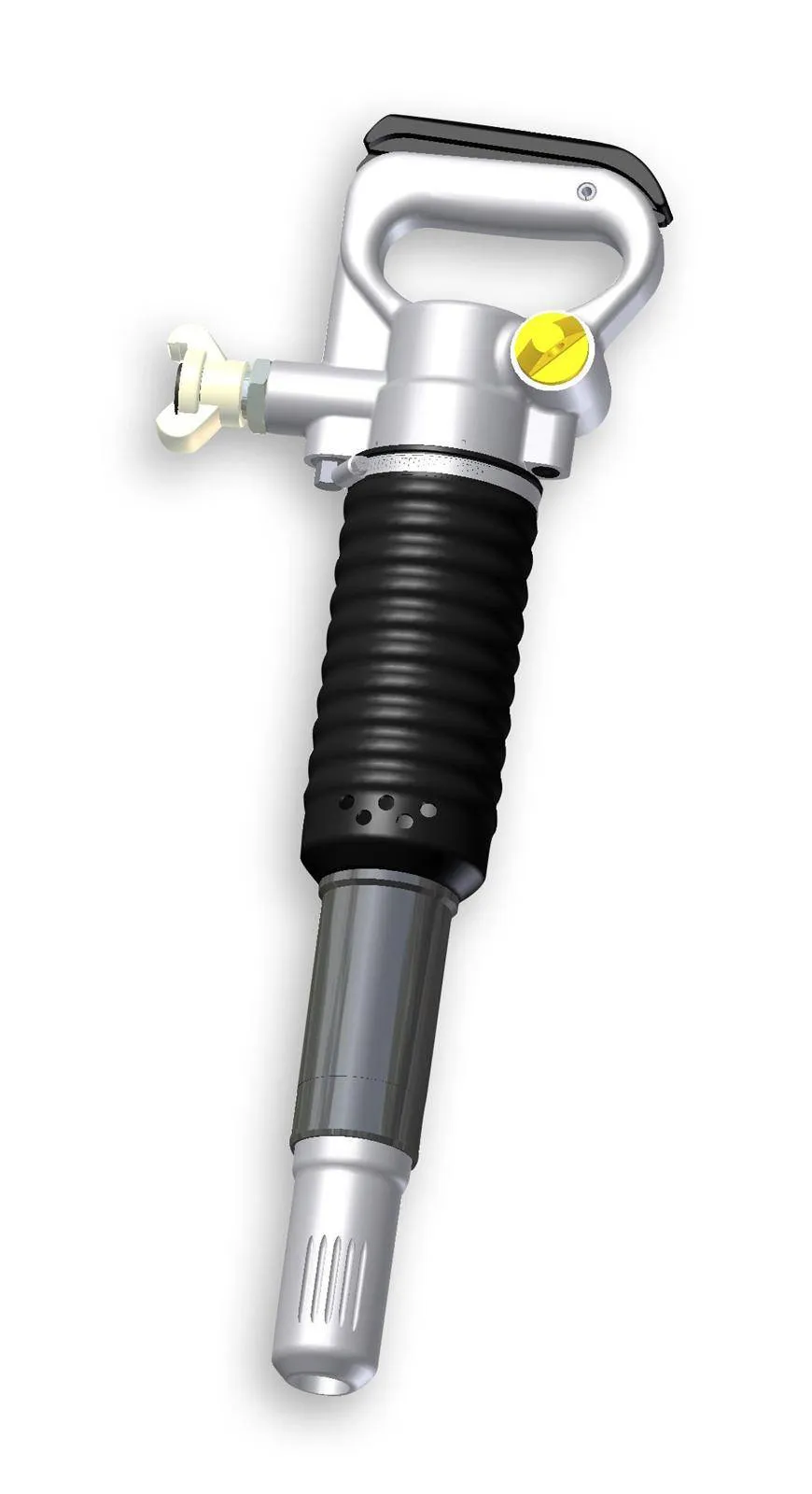 Ciocan daltuitor pneumatic - Ø25X75/suport cu surub pentru dalti - 1290 lovituri/min