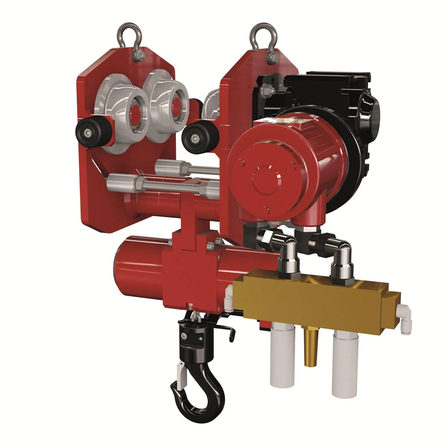 Combinatie palan pneumatic si troliu 250 kg