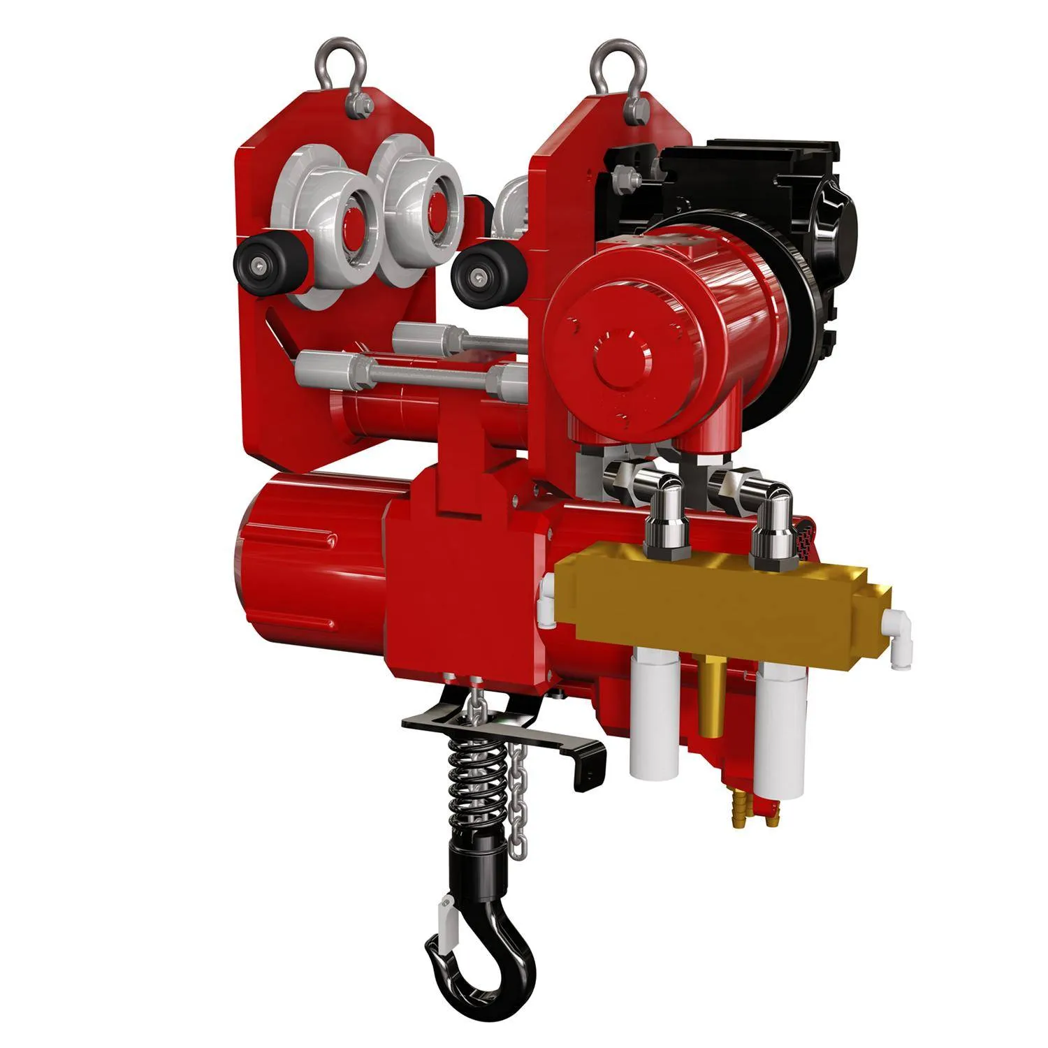 Combinatie palan pneumatic si troliu 500 kg