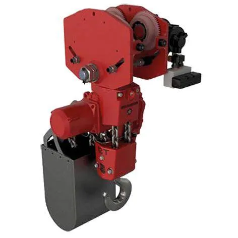 Combinatie palan pneumatic si troliu 12000 kg
