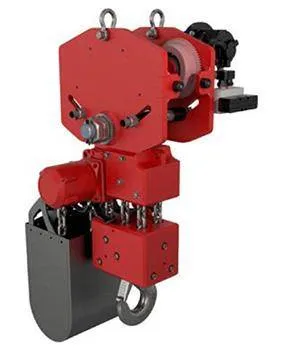 Combinatie palan pneumatic si troliu 15000 kg