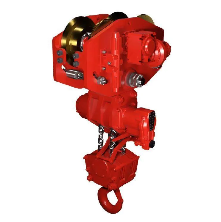 Combinatie palan pneumatic si troliu 20000 kg