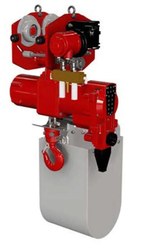 Combinatie palan pneumatic si troliu 3000 kg