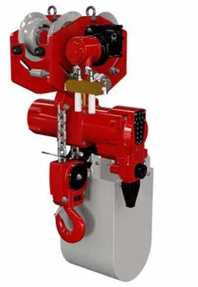 Combinatie palan pneumatic si troliu 6000 kg