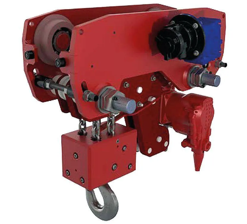 Combinatie palan pneumatic si troliu 15000 kg - compact
