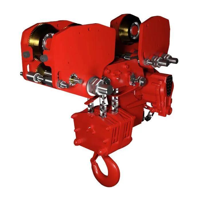 Combinatie palan pneumatic si troliu 20000 kg - compact