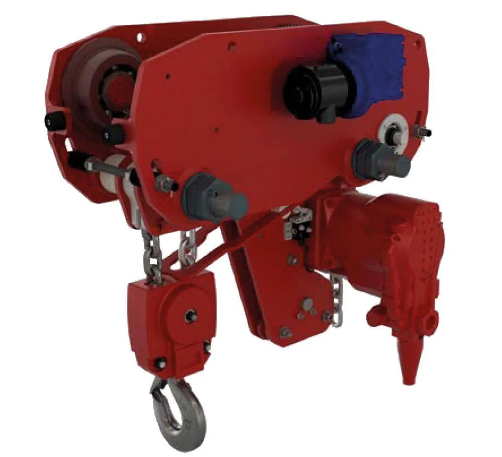 Combinatie palan pneumatic si troliu 6000 kg - compact