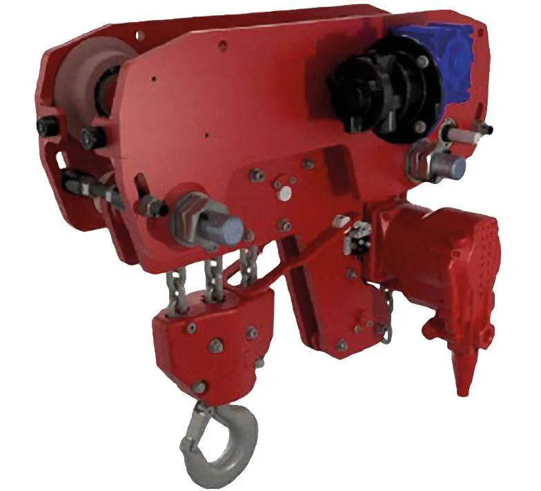 Combinatie palan pneumatic si troliu 9000 kg - compact