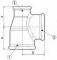 Conector T cu filete interioare Rp 1 1/4&QUOT;-Rp 1 1/4&QUOT;-Rp 3/4&QUOT;, din fonta maleabila