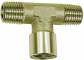Conector T cu 2 filete exterioare R 1&QUOT; si 1 filet interior G 1&QUOT;, din alama nichelata