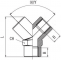 Conector Y cu 3 filete interioare G 3/8&QUOT;, alama nichelata