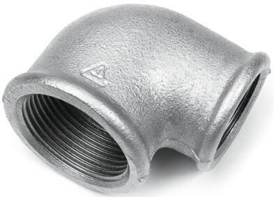 Cot 90° cu filete interioare Rp 1&QUOT;-Rp 2&QUOT;, din fonta maleabila