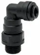 Cupla L push-in, filet cilindric exterior cu O-ring, seria POM