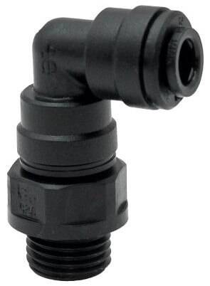 Cupla L push-in, filet cilindric exterior cu O-ring, seria POM