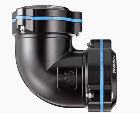Cupla push-on L 90° ,egala, pentru teava