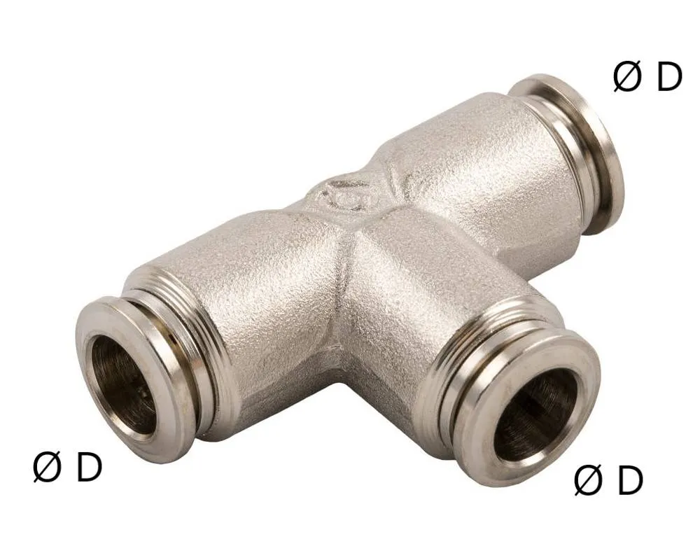 Cuple T push-in metalice