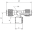 Cupla T push-on 10/8 mm cu filet exterior conic R 3/8&QUOT;, alama nichelata