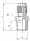 Cupla dreapta push-on 5/3 mm cu filet exterior conic R 1/8&QUOT;, alama nichelata