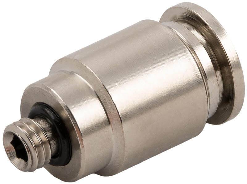 Cuple drepte rotunde push-in metalice cu filet exterior si hexagon intern