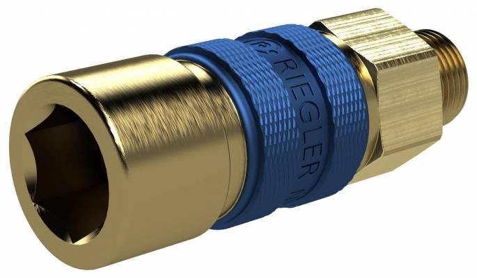 Cupla rapida mama ne-interschimbabila cu filet exterior G 1/8&QUOT;, albastra, DN 5
