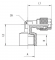 Cupla L push-on 10/8 mm cu filet interior cilindric G 1/4&QUOT;, alama nichelata