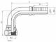 Cupla rotativa 90° cu filet interior G 2&QUOT; si O-ring, furtun DN 2&QUOT;, con 60°