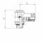 L banjo push-in metallic fitting with male thread, G 1/8&QUOT; - 8 mm