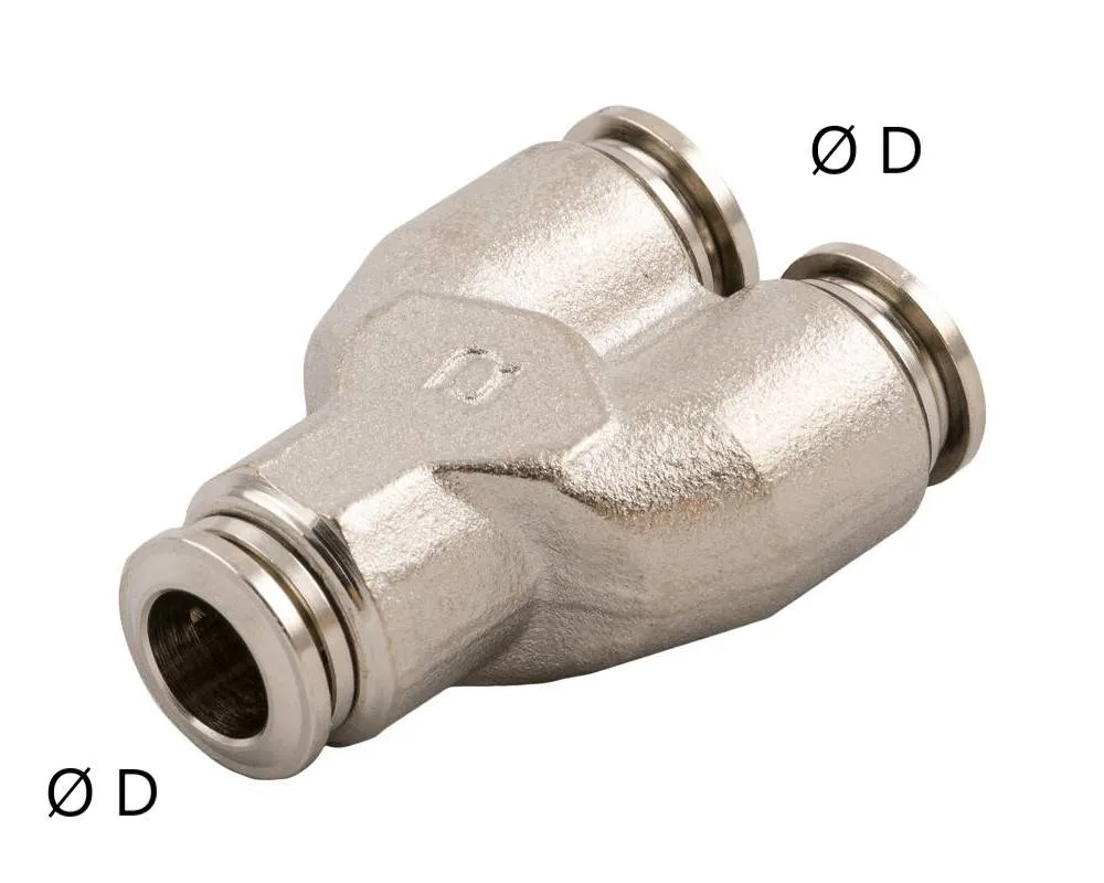 Cuple Y push-in metalice
