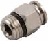 Cuple drepte push-in metalice cu filet exterior conic scurt