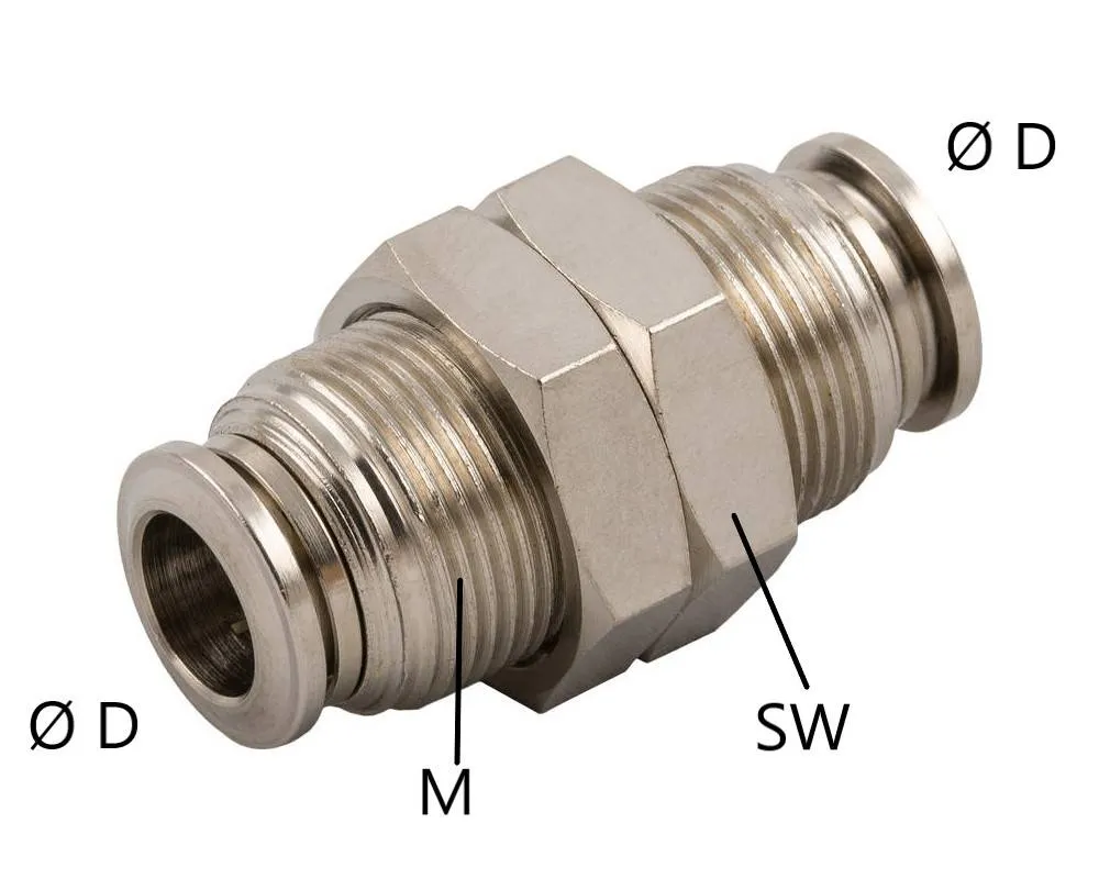 Cuple drepte push-in metalice pentru panou
