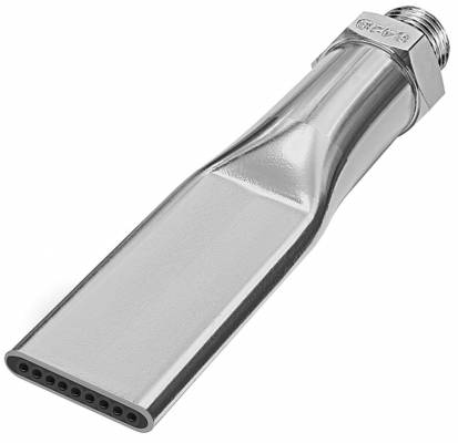 Duza de siguranta plata cu nivel redus de zgomot, filet exterior 1/2&QUOT; - 27 UNS, lungime 100 mm, latime 21,5 mm